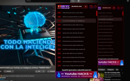 YouTube Content Ideas Generator - Chrome Extension - AI Tool Ocean