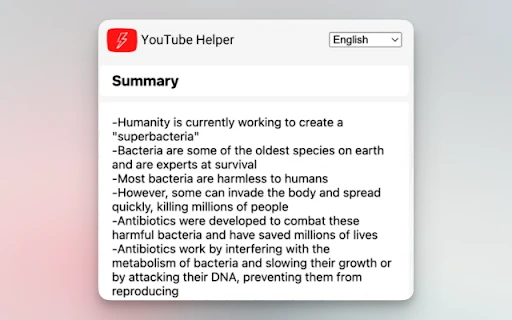 YouTube Helper - Chrome Extension - AI Tool Ocean