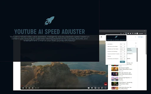 YouTube Intelligent Speed Adjustment - Chrome Extension - AI Tool Ocean