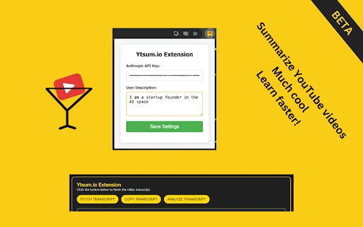 YTSum - Chrome Extension - AI Tool Ocean