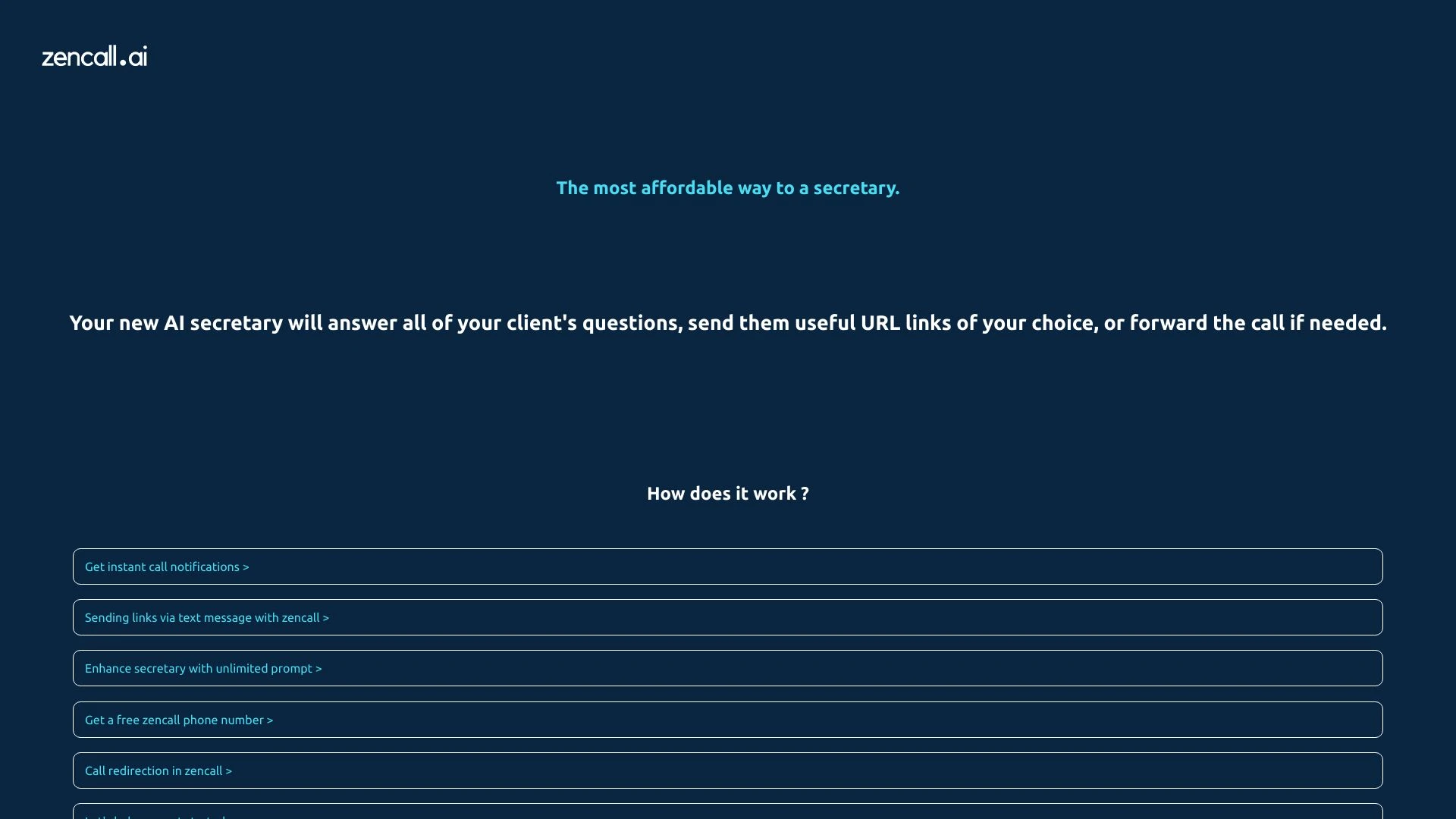 ZenCall.ai - AI Tool Ocean